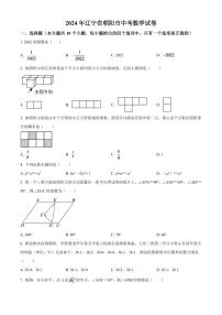 2024年辽宁省朝阳市中考数学模拟试卷（原卷版）