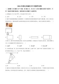 2024年湖北省襄阳市中考数学模拟试卷（原卷版）