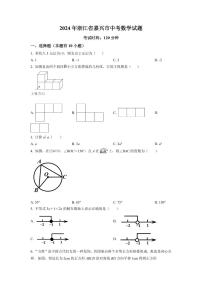 2024年浙江省嘉兴市中考数学模拟试卷（原卷版）