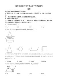 2024年贵州省贵阳市中考数学模拟试卷（原卷版）