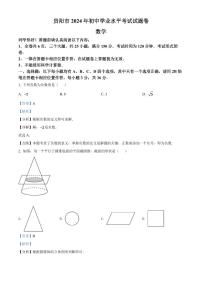 2024年贵州省贵阳市中考数学模拟试卷（解析版）