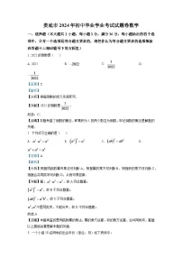 2024年湖南省娄底市中考数学模拟试卷（解析版）