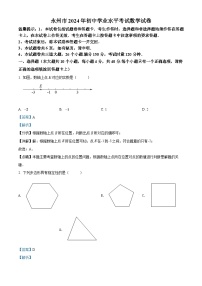 2024年湖南省永州市中考数学模拟试卷（解析版）