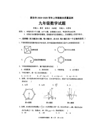 江西省新余市2024—2025学年上学期九年级期末数学测试卷