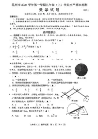 浙江省温州市2024-2025学年九年级上学期期末统考数学试卷