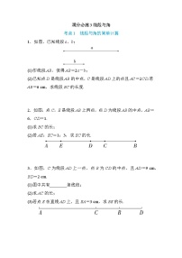 2024-2025七年级数学人教版（2024年新版）期末专项训练满分必练3线段与角