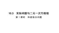 人教版（2024）七年级下册（2024）10.3 实际问题与二元一次方程组习题课件ppt