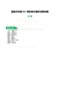 中考数学第一轮复习17 阴影部分面积求解问题练习（解析版）