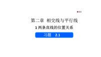 初中数学北师大版（2024）七年级下册（2024）第二章 相交线与平行线1 两条直线的位置关系教学ppt课件