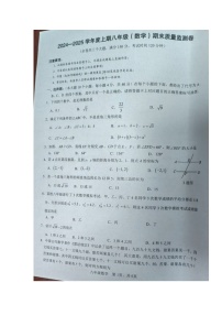 重庆市大渡口区2024-2025学年八年级上学期期末考试数学试题