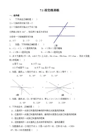 数学人教版（2024）5.1.1 相交线精品练习题