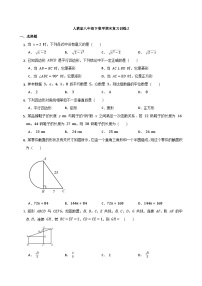 人教版八年级下册数学期末 复习训练