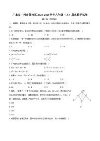 广东省广州市荔湾区2024-2025学年八年级（上）期末数学试卷