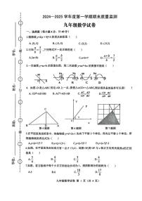 安徽省六安市舒城县2024-2025学年九年级上学期1月期末数学试题