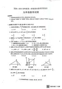 安徽省宣城市2024—2025学年九年级上学期数学期末测试卷