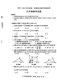 安徽省宣城市2024-2025学年上学期期末教学质量监测九年级数学试题