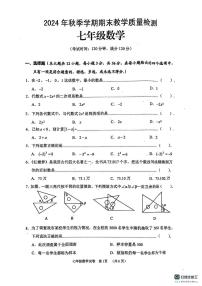 广西贺州市昭平县2024-2025学年七年级上学期1月期末数学试题