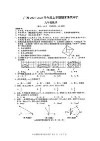 广西壮族自治区贺州市昭平县2024-2025学年九年级上学期1月期末考试数学试题