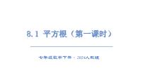 初中数学人教版（2024）七年级下册（2024）8.1 平方根授课课件ppt