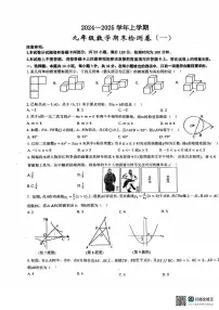 河南省漯河市召陵区实验中学2024-2025学年 九年级数学上学期期末试卷