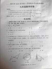 浙江省绍兴市嵊州市2024-2025学年九年级上学期1月期末数学试题