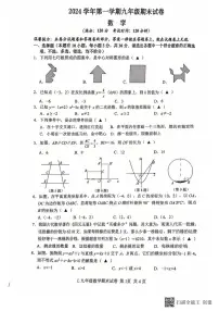 浙江省台州市路桥区2024-2025学年九年级上学期期末数学试卷