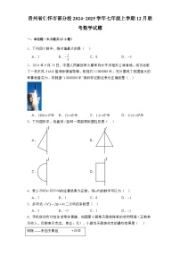 贵州省仁怀市部分校2024-2025学年七年级上学期12月联考 数学试题（含解析）