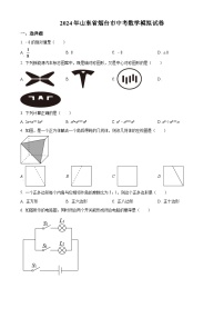 2024年山东省烟台市中考数学模拟试卷（原卷版）