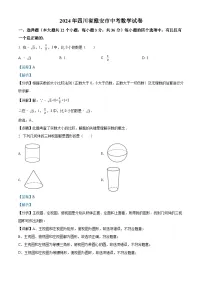 2024年四川省雅安市中考数学模拟试卷（解析版）