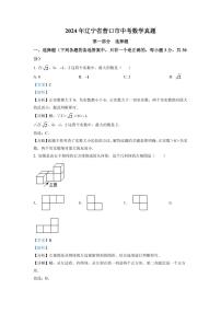 2024年辽宁省营口市中考数学模拟试卷（解析版）