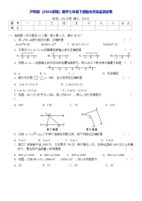 沪科版（2024新版）数学七年级下册期末质量监测试卷（含答案）