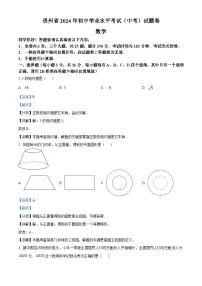 2024年贵州省中考数学模拟试卷 （解析版）