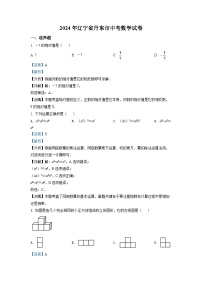 2024年辽宁省丹东市中考数学模拟试卷（解析版）