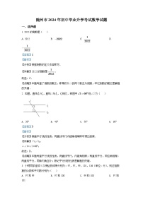 2024年湖北省随州市中考数学模拟试卷（解析版）