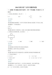 2024年四川省广元市中考数学模拟试卷（解析版）