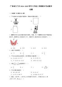 广东省江门市2024-2025学年八年级上学期期末考试 数学试题（含解析）