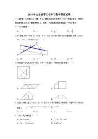 2024年山东省枣庄市中考数学模拟试卷解析版