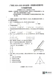 河北省廊坊市广阳区2024-2025学年八年级上学期1月期末数学试题