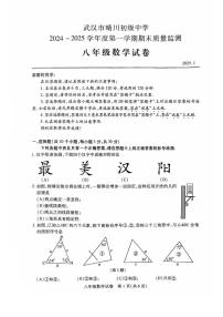 湖北省武汉市汉阳区2024-2025学年八年级上学年期末考试数学试卷
