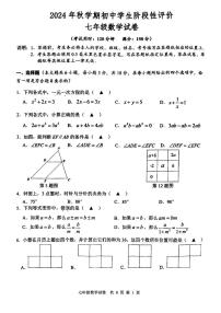 江苏省泰州市兴化市2024-2025学年七年级上学期期末数学试题