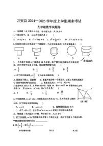 江西省吉安市万安县2024-2025学年上学期期末九年级数学试卷(1)
