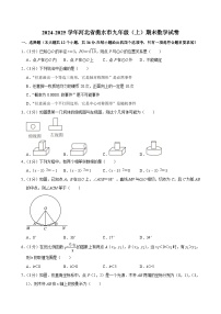 +河北省衡水市2024-2025学年九年级上学期期末数学试卷