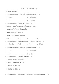 （上海专用）中考数学一轮复习考点分项练习专题04向量的线性运算（2份，原卷版+解析版）