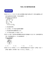 （浙江专用）中考数学二轮培优压轴题练习专题11 统计概率图表类问题（2份，原卷版+解析版）