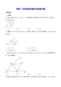 中考数学二轮培优重难点突破讲练专题31 轴对称综合题中的角度问题（2份，原卷版+解析版）