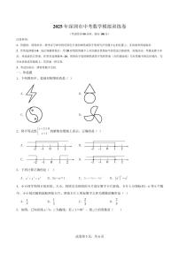 2025年广东省深圳市中考数学模拟训练卷+答案