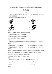 2024-2025学年天津市红桥区九年级上学期期末考试 数学试卷（解析版）