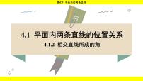 初中数学湘教版（2024）七年级下册（2024）第4章 平面内的两条直线4.1 平面内两条直线的位置关系课文内容课件ppt