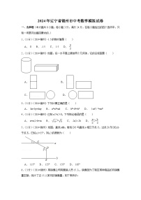 2024年辽宁省锦州市中考数学模拟试卷（含解析版）
