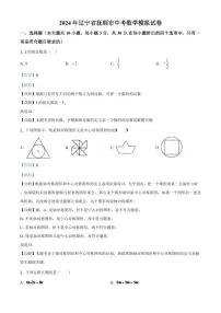 辽宁省抚顺市2024年中考数学模拟试题（解析版）